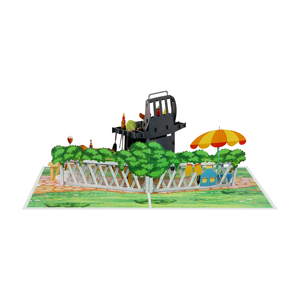 Tarjeta de Felicitación Creativa 3D Pop-Up Hecha a Mano con Diseño de Barbacoa para el Día del Padre, Regalo para Días Festivos, Venta al Por Mayor - Product Image 6