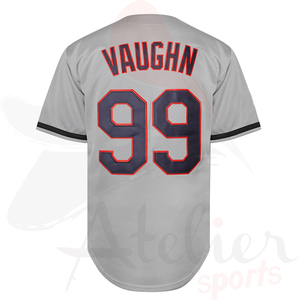 Camiseta de Béisbol con Bordado Tackle Twill, Nombres y Números, Precio al por Mayor, Unisex, Talla Grande, con Botones - Product Image 2