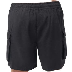 Short d'entraînement personnalisé pour hommes à séchage rapide noir Short de sport de fitness avec cordon de serrage et logo OEM fournisseur de vêtements de sport - Product Image 3