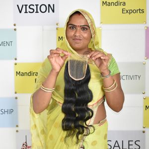 วิกผมชาวอินเดียแท้สำหรับต่อผมเรมี่ยาว8-32นิ้วยาว5*5เส้นผมมนุษย์ทรงหลวมมีผมตรงและทำจากผม100% - Product Image 3