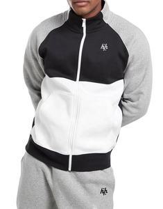 Huzaifa Products Custom New Grey White Black Design Fleece Chándales completos para hombres Tallas grandes para entrenamiento de otoño Logotipo personalizado - Product Image 3