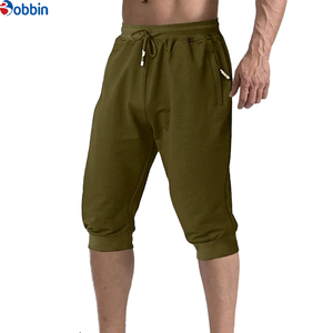 Pantalones Capri para Hombre, Pantalones Deportivos 3/4, Transpirables, por Debajo de la Rodilla, para Deportes al Aire Libre, Gimnasio, Fitness, con Bolsillos con Cremallera - Product Image 2