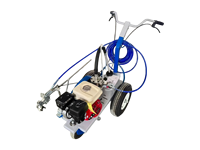 Machine de marquage routier sans air légère avec moteur 6,5 CV, pompe à diaphragme compacte, traceur de lignes à peinture froide