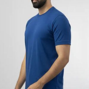 T-shirts personnalisés 100 % coton pour hommes, à manches courtes, tricotés, couleur unie, été, impression numérique de logo personnalisé, fabricant OEM ODM, streetwear - Product Image 3