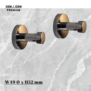 Modern Brass Single Robe <b>Hook</b> Wall-mounted and Durable Designed to Hold Bath <b>Towels</b> Robes or Loofahs - Product Image 4