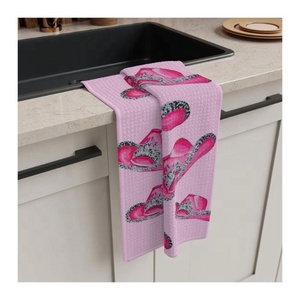 Approvisionnement d'usine à motifs floraux brodés simples pas chers en gros de bonne qualité en vrac meilleure vente de torchons en coton de l'Inde - Product Image 4