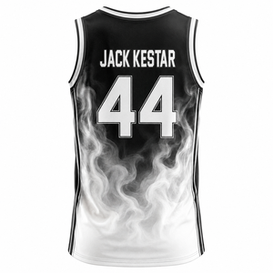 Camiseta de Baloncesto Moderna, Diseño Personalizado, Uniforme de Equipo, Impresión por Sublimación, Ropa Deportiva Ligera y Transpirable, OEM ODM - Product Image 2