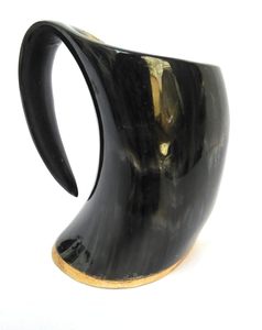 Jarra de Cuerno Natural de Alta Calidad, Duradera, Altamente Pulida, Hecha a Mano con Grabado de Amor, para Beber Vino o Cerveza, Regalo Empresarial Internacional NS - Product Image 4