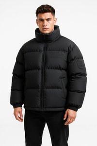 Custom Light <b>Weight</b> Warm Oversize M-8XL Detachable Hooded Windproof Jacket Men's Down Coat Padded Puffer Jacket Men - Product Image 2
