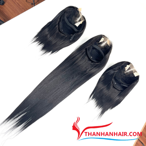 Perruques lisses 100% cheveux humains vietnamiens, extensions de cheveux, dentelle transparente, perruque vietnamienne, best-seller - Product Image 5