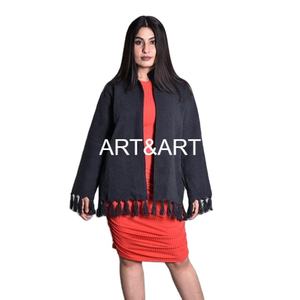 Veste courte traditionnelle en coton respirant et écologique, motif Argyle brodé Suzani matelassé, vente en gros - Product Image 4