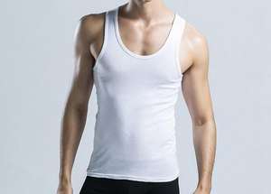 Camisetas Deportivas Personalizadas con Logotipo, Tejidas en Algodón 100%, de Secado Rápido, Transpirables, para Hombre, Compresivas, Sin Mangas, Ligeras - Product Image 4