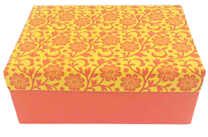 Beautiful Premium Quality Handmade Recycled Cotton Paper With Screen Printed Magnetic Closure Solid <b>Box</b> - Product Image 1