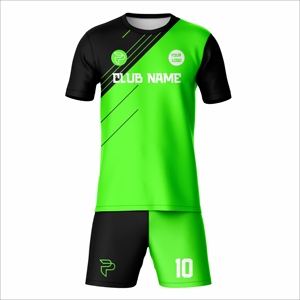 New 2026 Custom Sublimated Soccer Jersey Men's Green Black Short Sleeve Moisture Wicking Team Uniform Adult All Seasons - Product Image 2