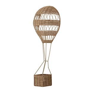 Elegant Rattan Hot Air <b>Balloon</b> Wall Decor Nursery Wicker Rattan Wall Decor Stickers Hot Air <b>Balloon</b> Kids Room Decoration - Product Image 2