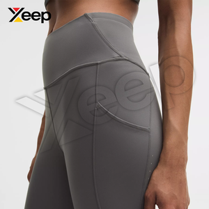 กางเกงเลกกิ้งสำหรับผู้หญิงแบบเต็มตัว ทนทาน เอวยางยืดเรียบง่าย เอวสูง รุ่น XC-WL-14 ซับเหงื่อ แห้งเร็ว - Product Image 1