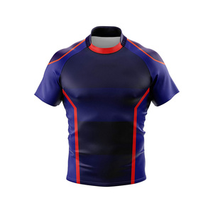 Camiseta de Rugby Personalizada de Fabricación Profesional con Características de Secado Rápido y Antibacterianas, Servicio OEM/ODM, Precios al por Mayor - Product Image 1