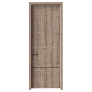 Custom Size WPC Door Panel Modern Bedroom Interior Door Factory Direct Eco-friendly <b>Waterproof</b> for Villa Hotel Apartments - Product Image 1