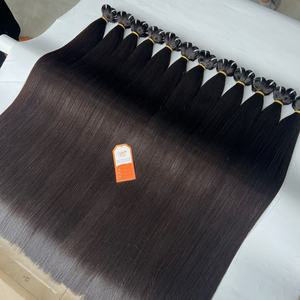 Meilleure vente de haute qualité Super Double Drawn Remy Hair Bone Straight Vietnamien Raw Human Hair Natural Black Top Vendeur - Product Image 4