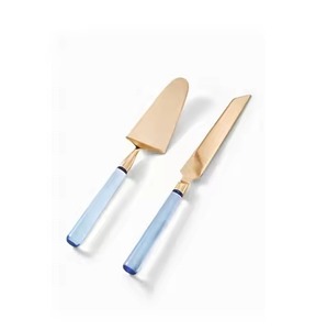 Hotel <b>Cake</b> <b>Slice</b> Set Metal Knife and Server Stainless Steel Dessert Server Tableware - Product Image 1