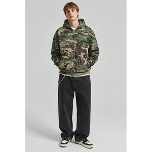 Sudadera con Capucha de Moda, Estilo Urbano, Personalizada de Fábrica, de Alta Calidad, con Perlas y Diamantes de Imitación, Hombros Caídos y Cierre de Cremallera - Product Image 3
