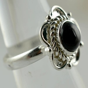 Black Onyx <b>Ring</b> 925 Sterling Silver Handmade Promise <b>Ring</b> for Women Oval Gemstone <b>Statement</b> <b>Ring</b> Gift July Birthstone Month - Product Image 4