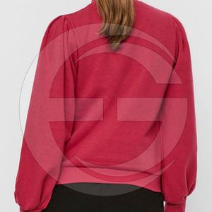 Wholesale Price Best Quality Durable High Neck Sweatshirt Women Custom <b>Dropped</b> Shoulder Crewneck Fleece Cotton/Polyester Winter - Product Image 3