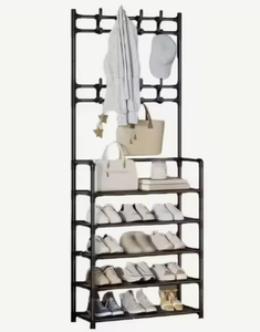 OEM/ODM Vietnam Factory Wholesale Modern Coat <b>Rack</b> Living Room Furniture Multi Layer Storage Shelf Garment Organizer Stand - Product Image 3