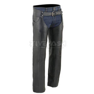 Chaps en cuir de haute qualité pour hommes, pour la moto et l'équitation, confortables et en cuir véritable. - Product Image 6
