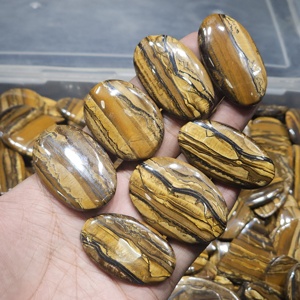 Lote de cabujones de ojo de tigre amarillo natural al por mayor, lote de piedras preciosas de ojo de tigre para la fabricación de joyas - Product Image 3