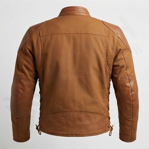 Veste de moto en cuir véritable pour homme de qualité supérieure, nouvelle arrivée, vestes de moto d'hiver, protections amovibles, personnalisables - Product Image 2