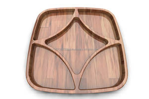Plateau de service en bois rond économiser l'utilisation dans les hôtels et la maison et la fête - Product Image 4
