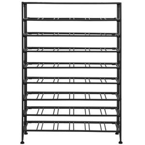 Estante de Vino Metálico Gris Mate Industrial para 54 Botellas, Independiente, para Grandes Colecciones - Product Image 5