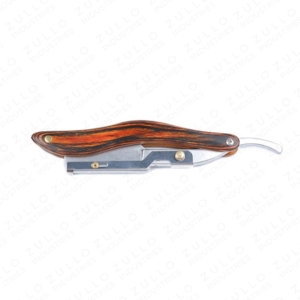 Navaja de Afeitar Recta Plegable de Acero Inoxidable al por Mayor con Mango de Hoja Plateada, Personalizable para Barberos y Hombres - Product Image 3