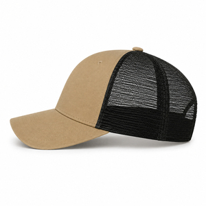 SELF INDUSTRY Adjustable Cotton Mesh Casual Trucker <b>Hats</b> Breathable Snapback <b>Caps</b> Custom Logo 7-Panel Color Baseball <b>Caps</b> - Product Image 3