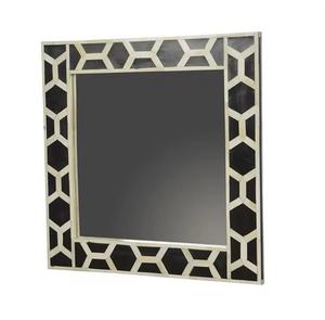 Miroir mural HASAN CRAFT HC-0001 avec cadre en bois incrusté de os, design traditionnel personnalisé, fait main et écologique, rectangulaire - Product Image 2