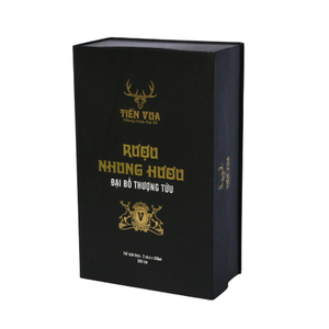 Luxury Black Rigid Folding <b>Cardboard</b> Paper <b>Box</b> Magnetic Product Closure Custom Logo Glossy Lamination for Wine Brandy <b>Storage</b> - Product Image 4