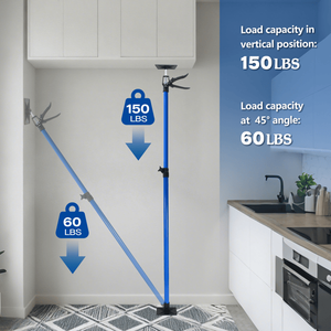 Asta di Supporto Regolabile a 360 Gradi con Inclinazione a 45 Gradi, Estensibile per Cartongesso, Sollevatori per Armadi, Accessori per il Controllo del Carico - Product Image 4