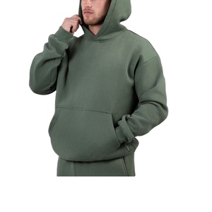 High Quality Men's Regular Fit Vintage Hoodie Polyester/Cotton Solid <b>Thick</b> <b>Fleece</b> Sport Pullover Breathable Quick Dry Winter - Product Image 2
