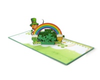 Nuevo modelo de tarjeta de felicitación emergente 3D Patrick Day para 2025 diseño personalizado al por mayor de HMG en Vietnam