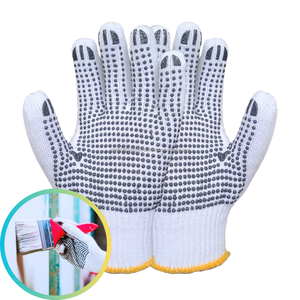 Guantes de algodón de seguridad de protección industrial con características antiestáticas y antideslizantes Agarre cómodo para trabajos pesados - Product Image 5