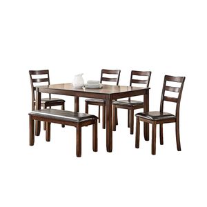 Moderno Set da pranzo marrone da 6 pezzi - Product Image 1