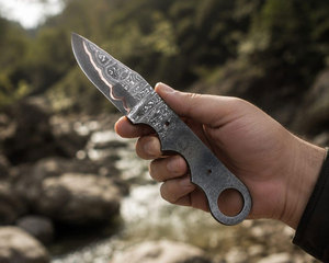 Cuchillo Nuevo Hecho a Mano con Hoja de Cobre Forjado San Mai, Personalizado, de Espiga Completa, Multiusos, de Alta Dureza, de hasta 3.9 Pulgadas - Product Image 1