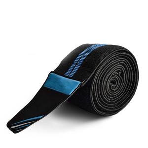 Bandages de genou unisexes respirants en coton élastique pour l'entraînement, la musculation, le powerlifting et les soulevés de terre - Product Image 1