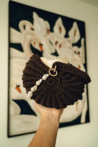 Bolso Bandolera en Forma de Concha, Tejido a Crochet con Hilo de Algodón, Diseño 2026 - Product Image 3