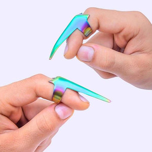 Anillos Profesionales de Acero Inoxidable para Separar el Cabello, Anillos para Seccionar Extensiones de Cabello, Herramientas Separadoras de Dedos, Anillos Micro para Extensiones de Cabello - Product Image 1