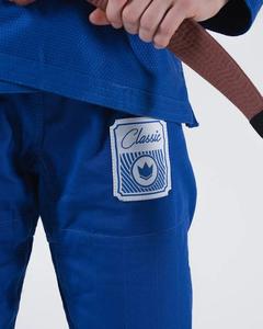 Kimono de Jiu-Jitsu professionnel blanc uni, option bleue personnalisée, uniforme de Jiu-Jitsu brésilien pour hommes - Product Image 6
