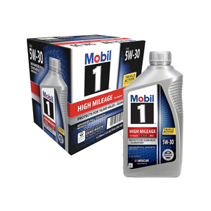 Huile moteur synthétique Mobil 1, lubrifiant moteur entièrement synthétique, protection supérieure pour moteurs turbo et haute performance - Product Image 1