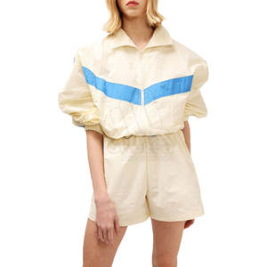 Ensemble veste coupe-vent et short pour femme, décontracté, respirant, séchage rapide, tenue deux pièces pour le fitness et les activités de plein air - Product Image 6