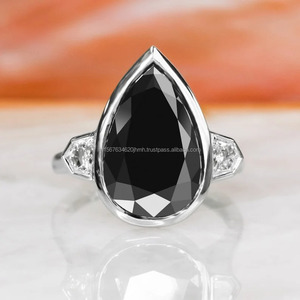 แหวนหมั้นเพชรโรสโกลด์14K ของผู้หญิงวินเทจได้รับการรับรอง IGI วงแหวนแหวนแหวนแต่งงานแบบครึ่งครึ่งวงสำหรับปาร์ตี้ - Product Image 1